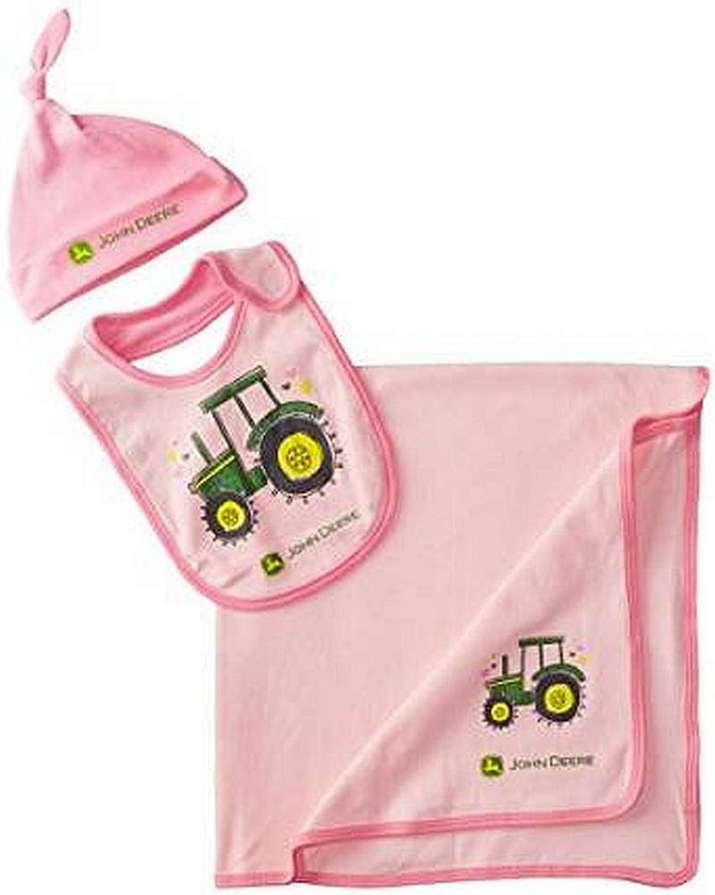 ... Deere Baby > John Deere Baby Girls Newborn Tractor Layette Set Pink