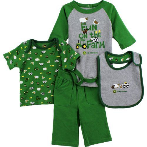 John Deere Infant Green 4 pc Layette Set FN014G, http://www.amazon.com ...