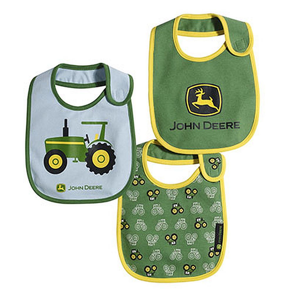 ... > John Deere Baby > John Deere Baby 3 Piece Newborn Tractor Bib Set