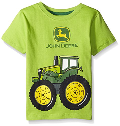 John Deere Little Boys' Big Tractor T-Shirt, Lime Green, 4T Home ...