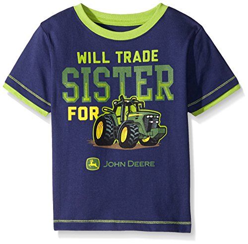 John Deere Boys' Will Trade Sister For Tractor Tee T-Shirt Top…