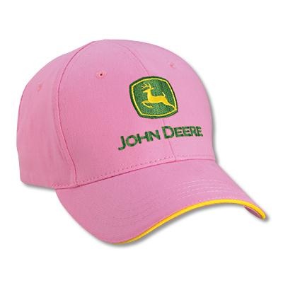 Infant Girl's Pink John Deere Baseball caps | WeGotGreen.com
