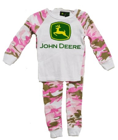 Amazon.com: John Deere Infant/Toddler Pajama Set Pink Camo: Clothing