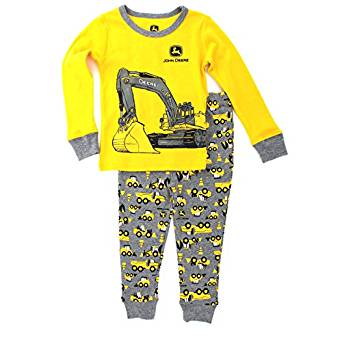 Amazon.com: John Deere Big Tractors Toddler Black Pajamas: Clothing