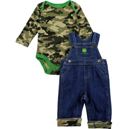 John Deere Infant Camo Bodysuit Overalls Set, http://www.amazon.com/dp ...