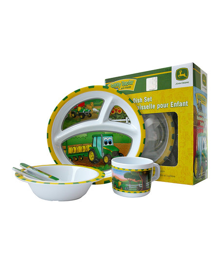 John Deere Johnny Tractor & Friends Dish Set | zulily