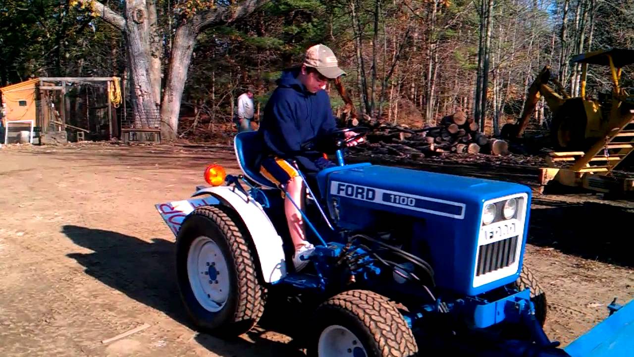ford 1100 tractor drive around 2 - YouTube