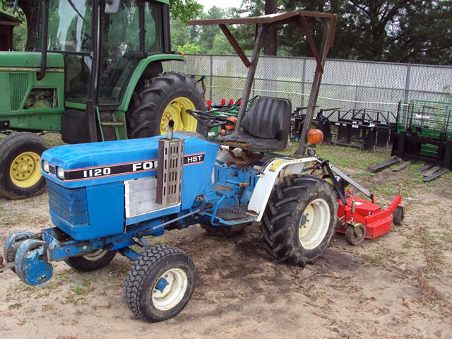 Ford 1120 diesel tractor with a NEW finish mower : farm+garden ...