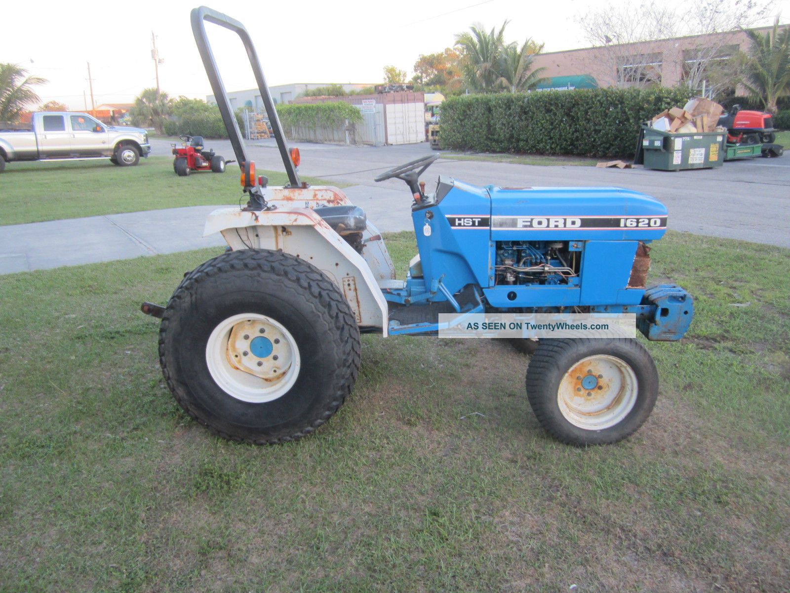 Ford 1620 Hst Diesel Compact Tractor 4 Wheel Drive Turf Tires Runs ...