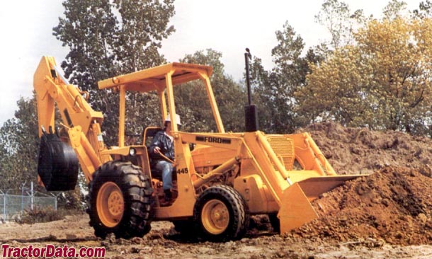 Ford 445 tractor with loader and backhoe