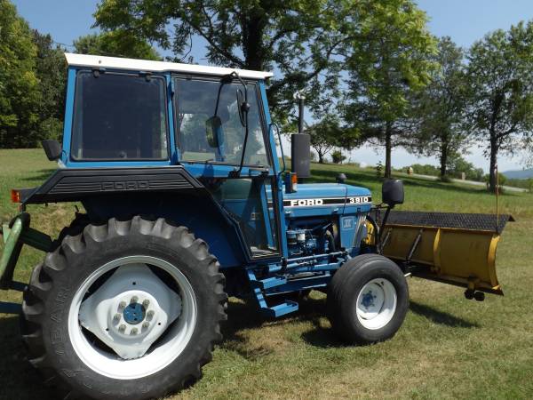 FORD NEW HOLLAND 3910 II CAB TRACTOR WITH MEYER SNOW PLOW - $13250 ...