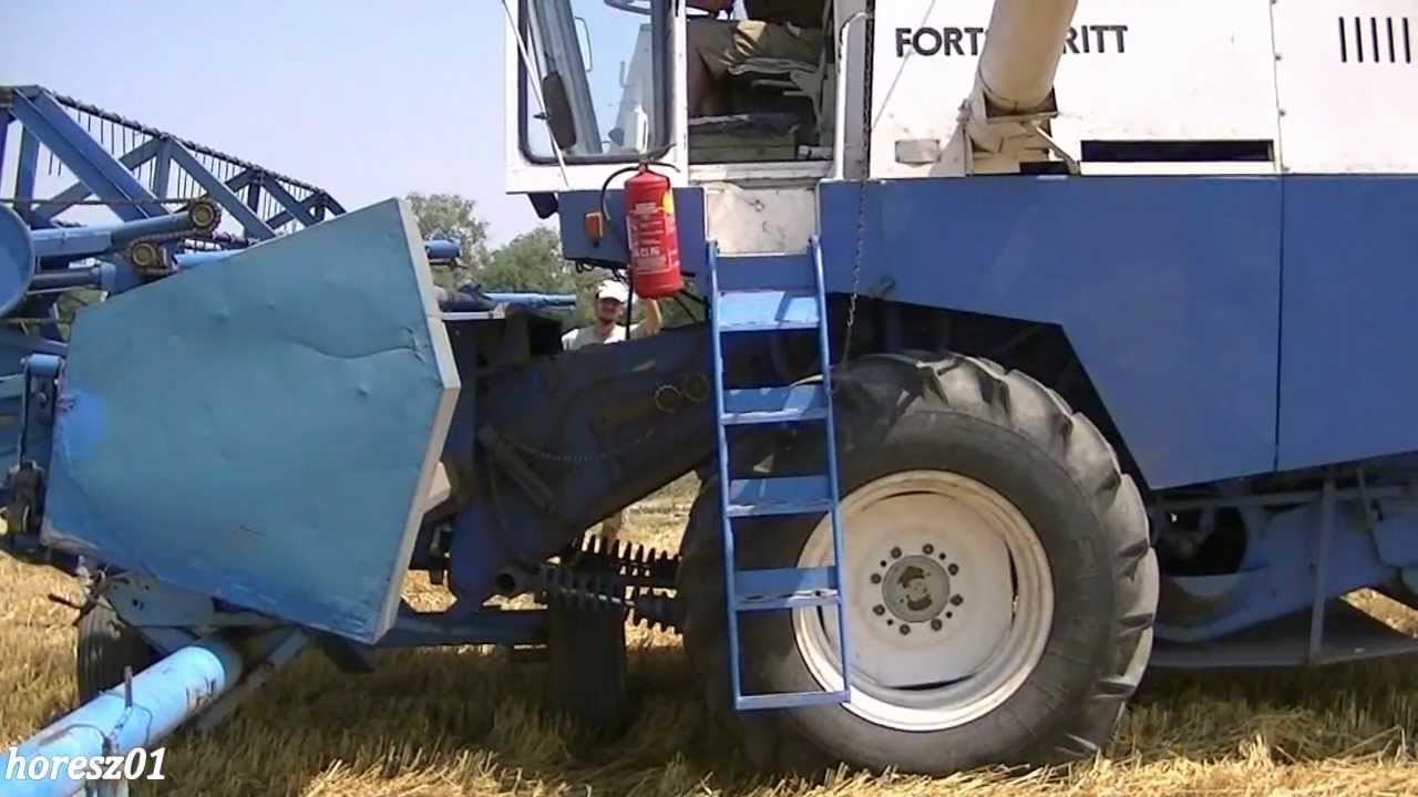 Fortschritt E512 MTZ 892.2 Búza aratás 2011/ wheat harvest 1/2 ...