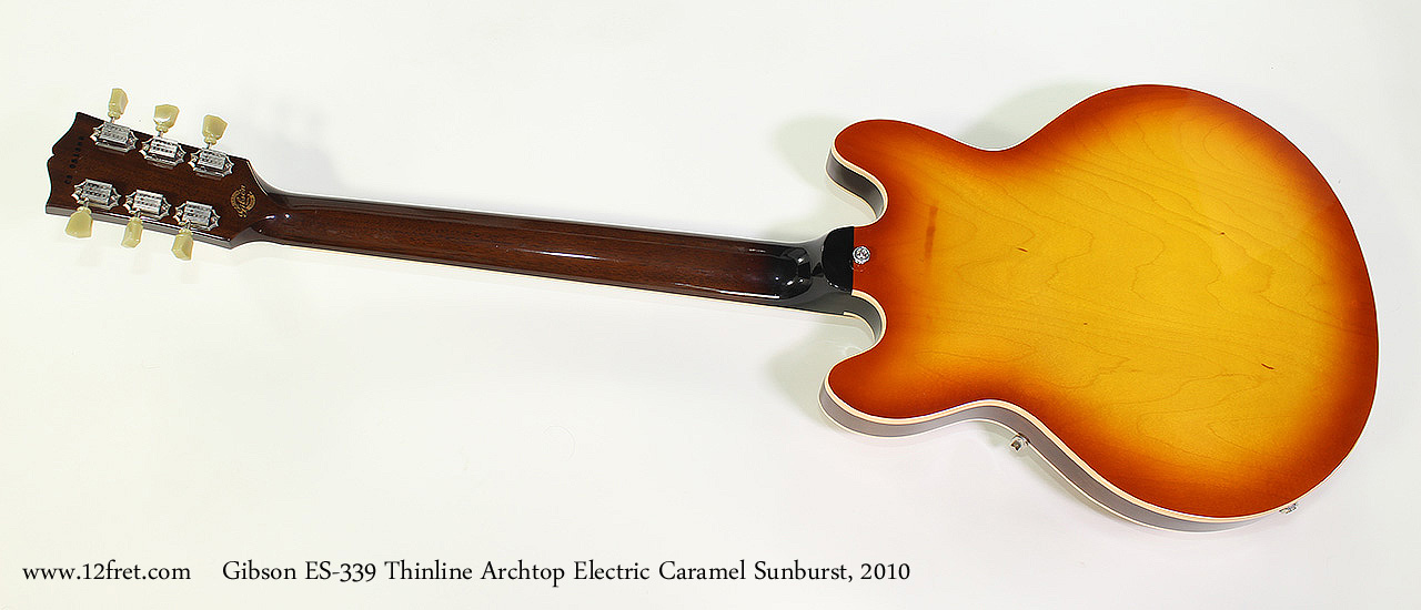 Gibson ES-339 Thinline Archtop Electric Caramel Sunburst, 2010 Full ...