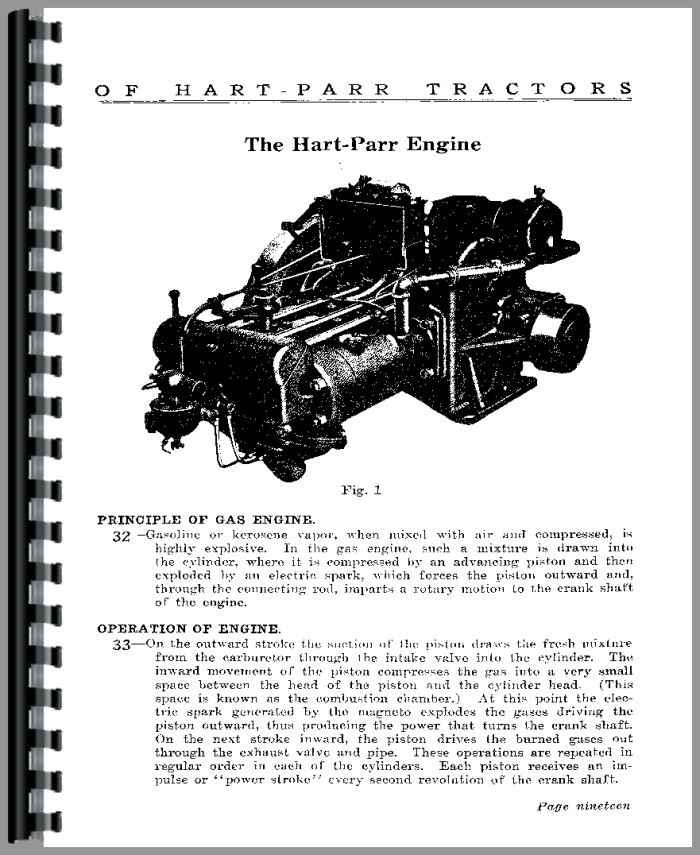 Oliver (Hart Parr) Hart Parr 20-40 Tractor Operators Manual (HTOL ...