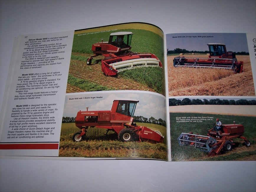 1981 Hesston Farm Equipment FULL LINE Catalog 52 pages Tractor 1880 ...