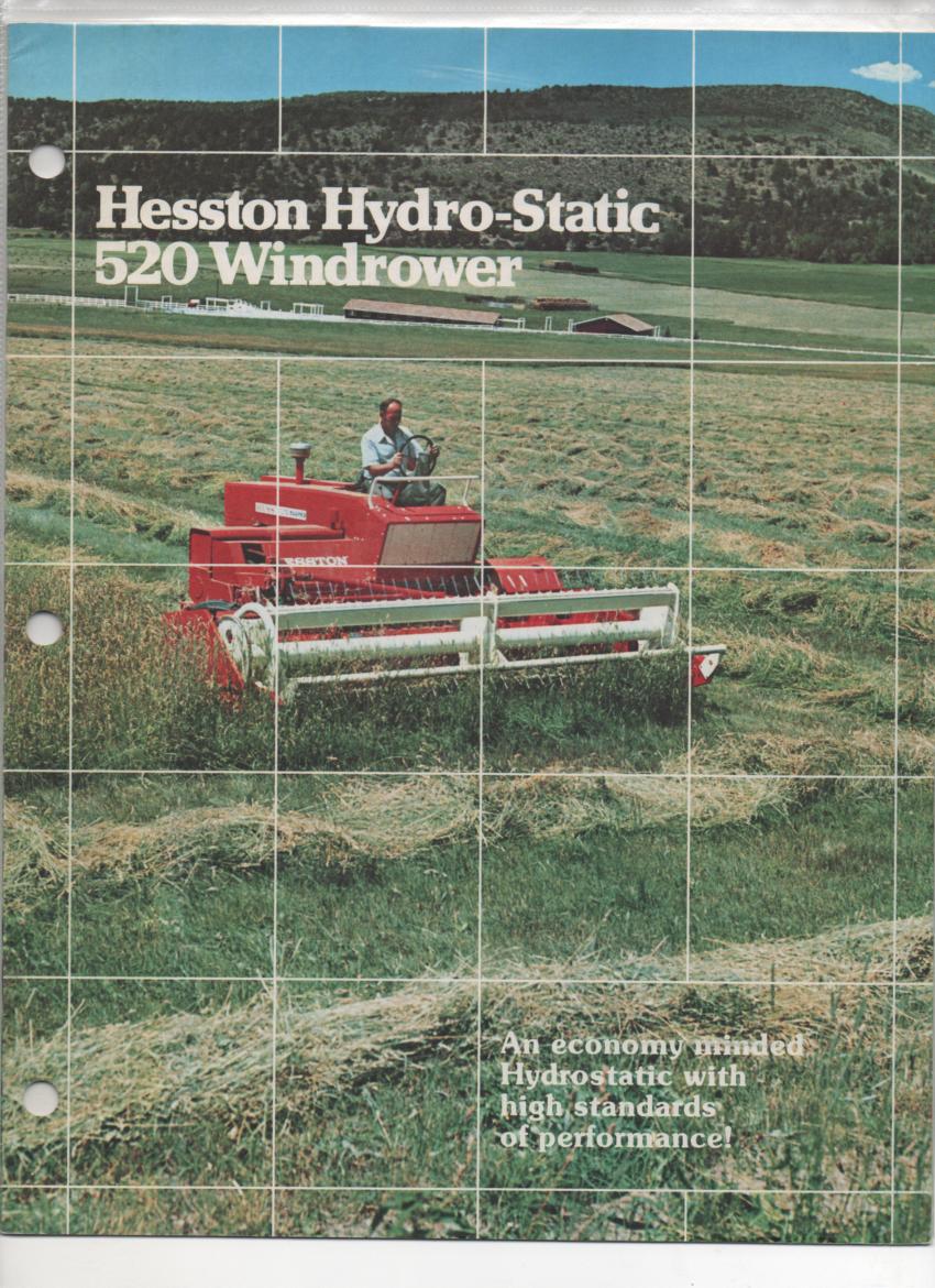 Hesston Windrower Hydro-Static 520 and Self-Propelled 420 Brochure