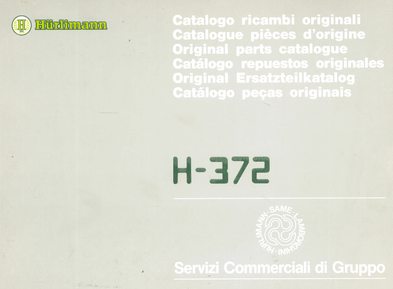 372 - Catalogo ricambi originali / Catalogue pièces d'origine ...
