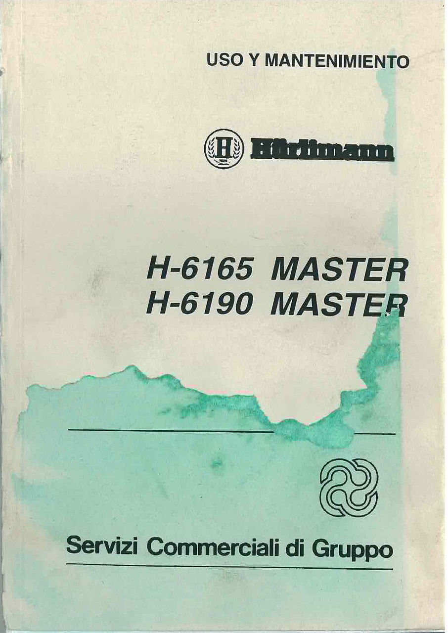 6165 MASTER - H 6190 MASTER - Uso y Mantenimiento (1993 ottobre)