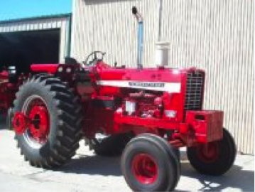1456 IH diesel tractor