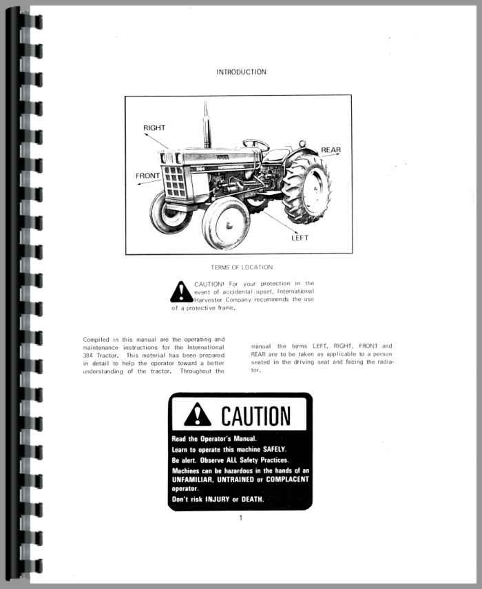 International Harvester 238 Indusrial Tractor Operators Manual (HTIH ...