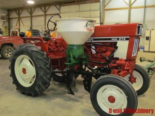 International Harvester 274 Diesel Farm Tractor W/ Cultivators Cole ...