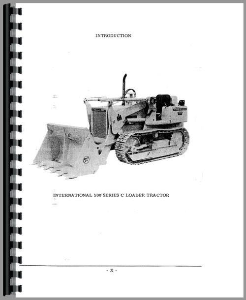 Parts Manual for International Harvester 500C Crawler Sample Page From ...