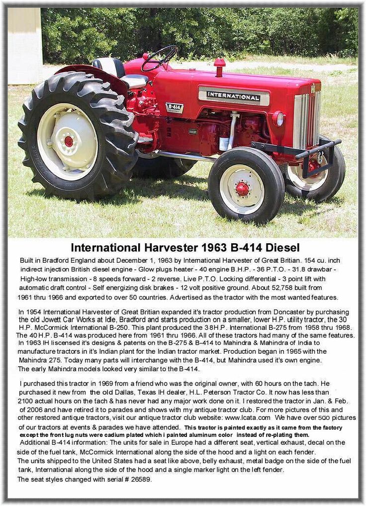 international harvester b-414 | International harvester | Pinterest