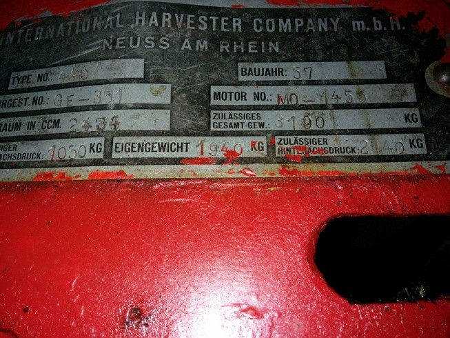 Fahrgestellnummer D-440 - International Harvester Neuss
