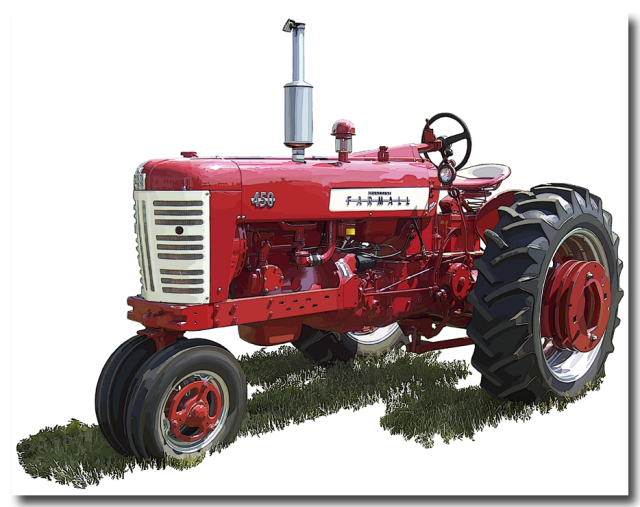ih farmall model 450 in 1957 ih added white paint to the