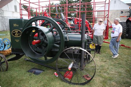... 20 H.P. Fairbanks-Morse tractor during the Old Time Plow Boys antique