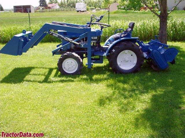 Iseki TX1210 with front-end loader and tiller. Photo courtesy of Don ...