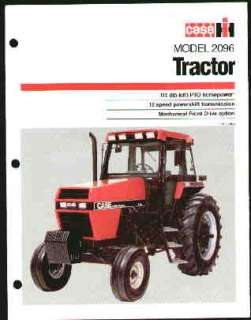 JI Case IH 2096 Tractor Specs Brochure