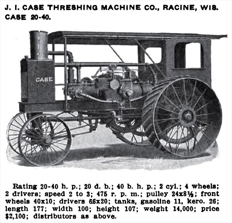 Case & Co. - 1916 Image-J. I. Case & Co., Case 30-60 Tractor, 30 ...