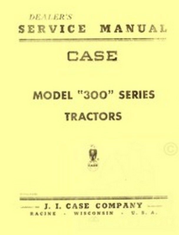 Case 300 301 310 311 312 Tractor Service Shop Manual | eBay
