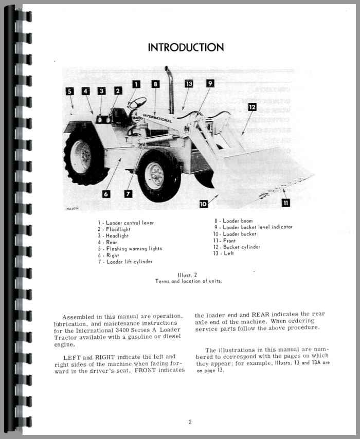 International Harvester 3400A Industrial Tractor Operators Manual ...
