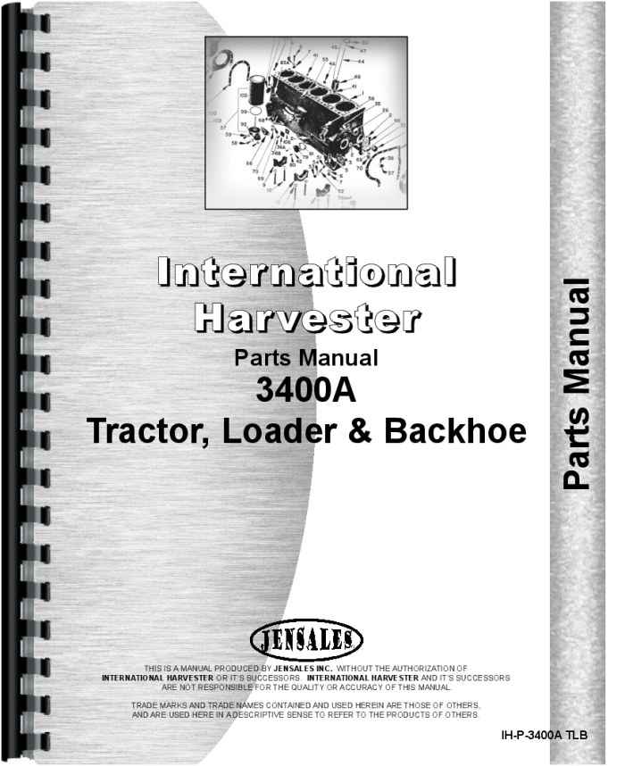 International Harvester 3400A Industrial Tractor Parts Manual (HTIH ...
