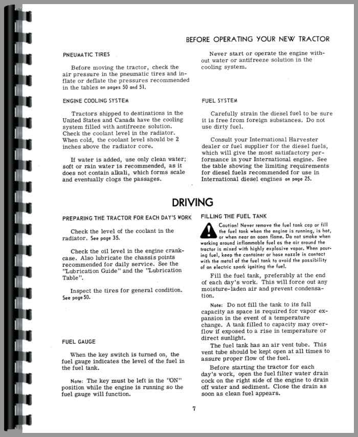 International Harvester 3820A Industrial Tractor Operators Manual ...