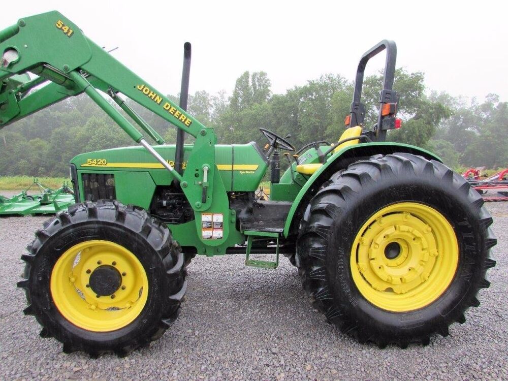 John Deere 5420 Diesel Farm Tractor 4X4 W/ROPS & Loader | eBay