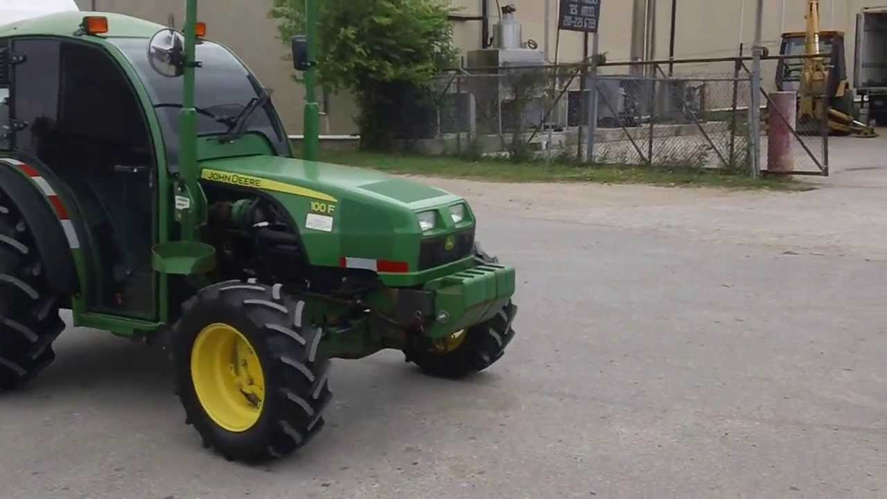 John Deere 100F Orchard & Vineyard Tractor - YouTube