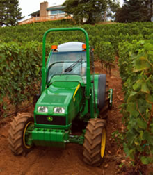 ... introduced a new line of narrow tractors, such as the 100F (above