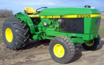 Used Farm Tractors for Sale: 1987 John Deere 2355N Tractor 55HP (2005 ...