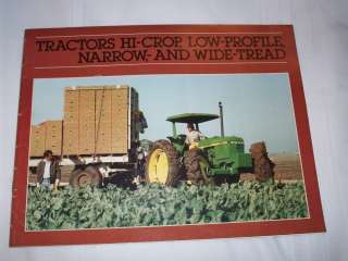 1985 John Deere Hi Crop Low Profile 1250 1450 1650 2750 2950 Tractor