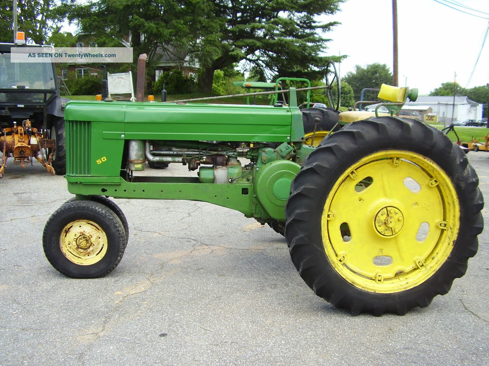 John Deere 50 Narrow Front Tractor Antique & Vintage Farm Equip photo