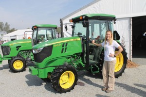 John Deere’s Lindsay Caes shows off the 5075 GV (right) is the most ...