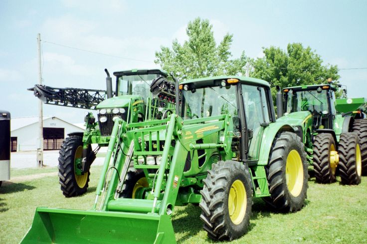 John Deere 6030 Series cab tractor with loader