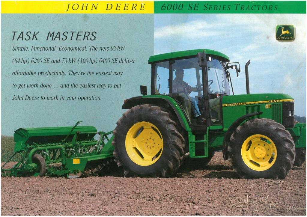 John Deere Tractor 6200SE 6400SE Brochure - 6200 + 6400 SE