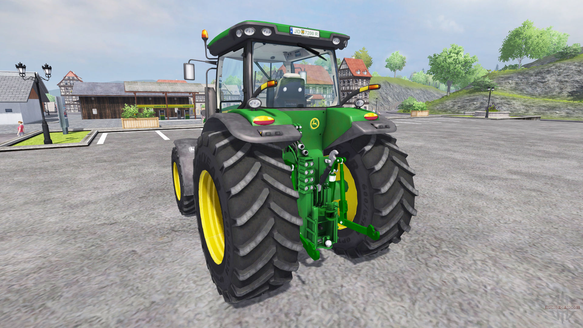Farm tractor John Deere 7200 for Farming Simulator 2013.