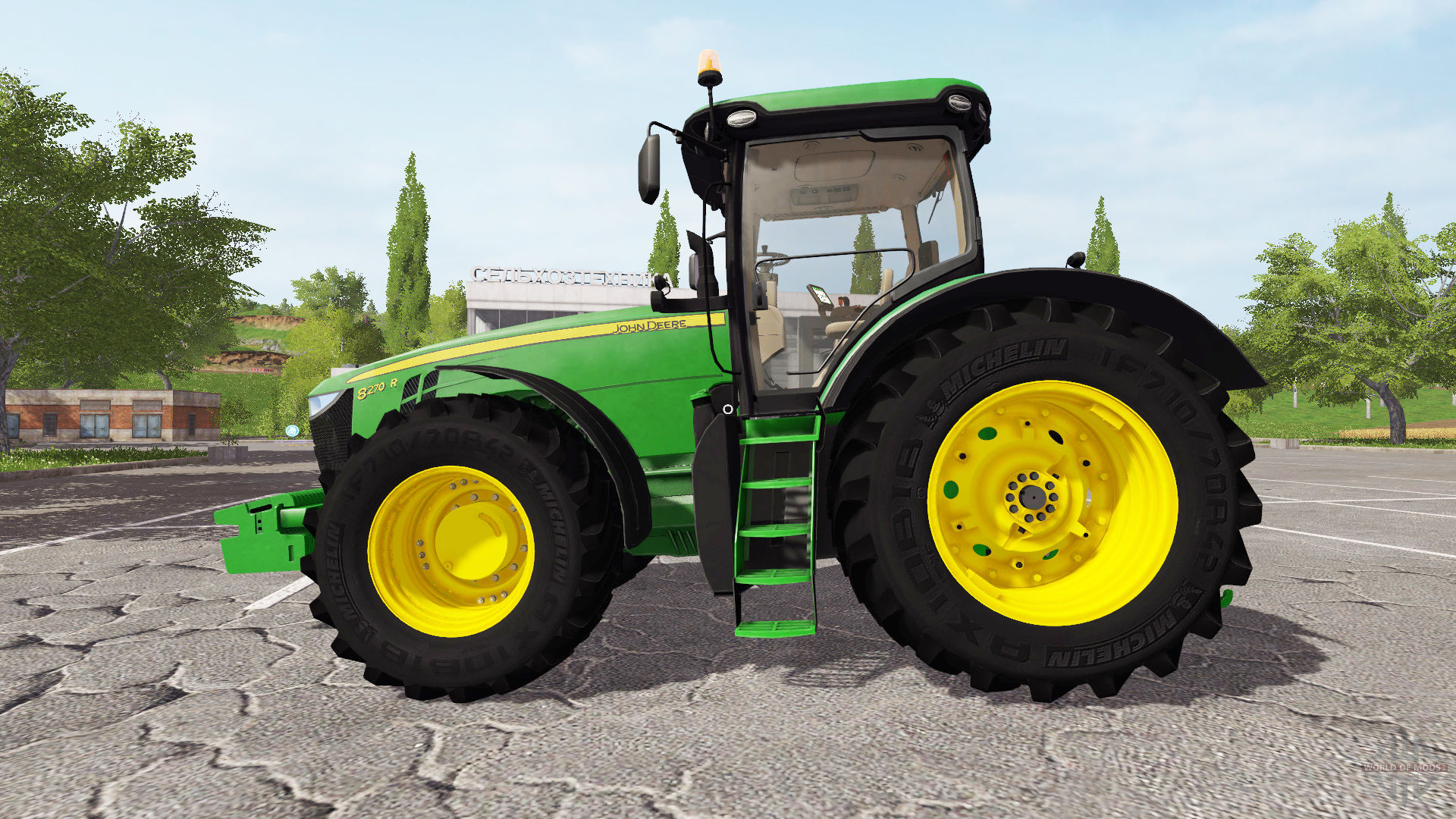 Farm tractor John Deere 8270R for Farming Simulator 17.