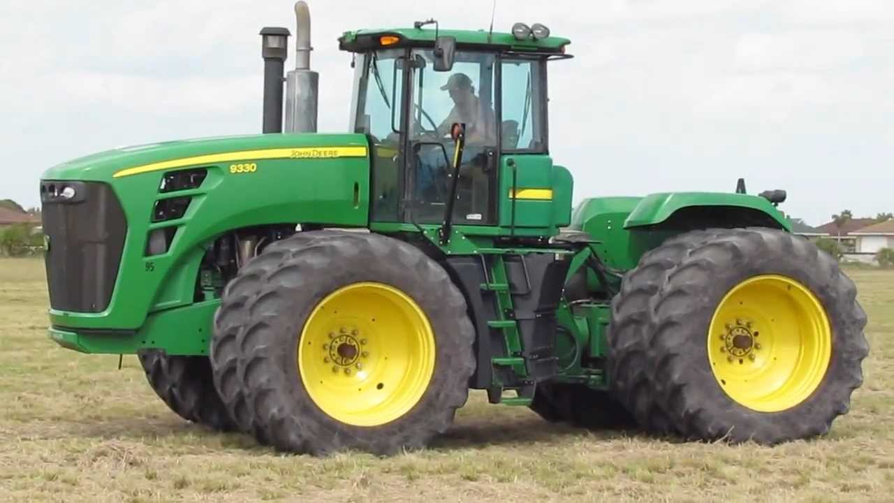 John Deere 9330 4-W/D with Duals Enclosed Cab - YouTube