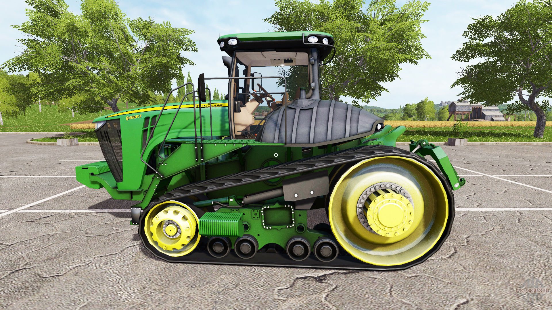 Farm tractor John Deere 9460RT for Farming Simulator 17.